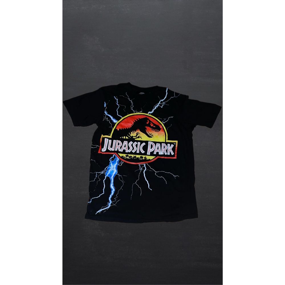 Jurassic Park Vintage T Shirt with y2k tags